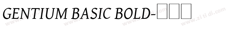 GENTIUM BASIC BOLD字体转换